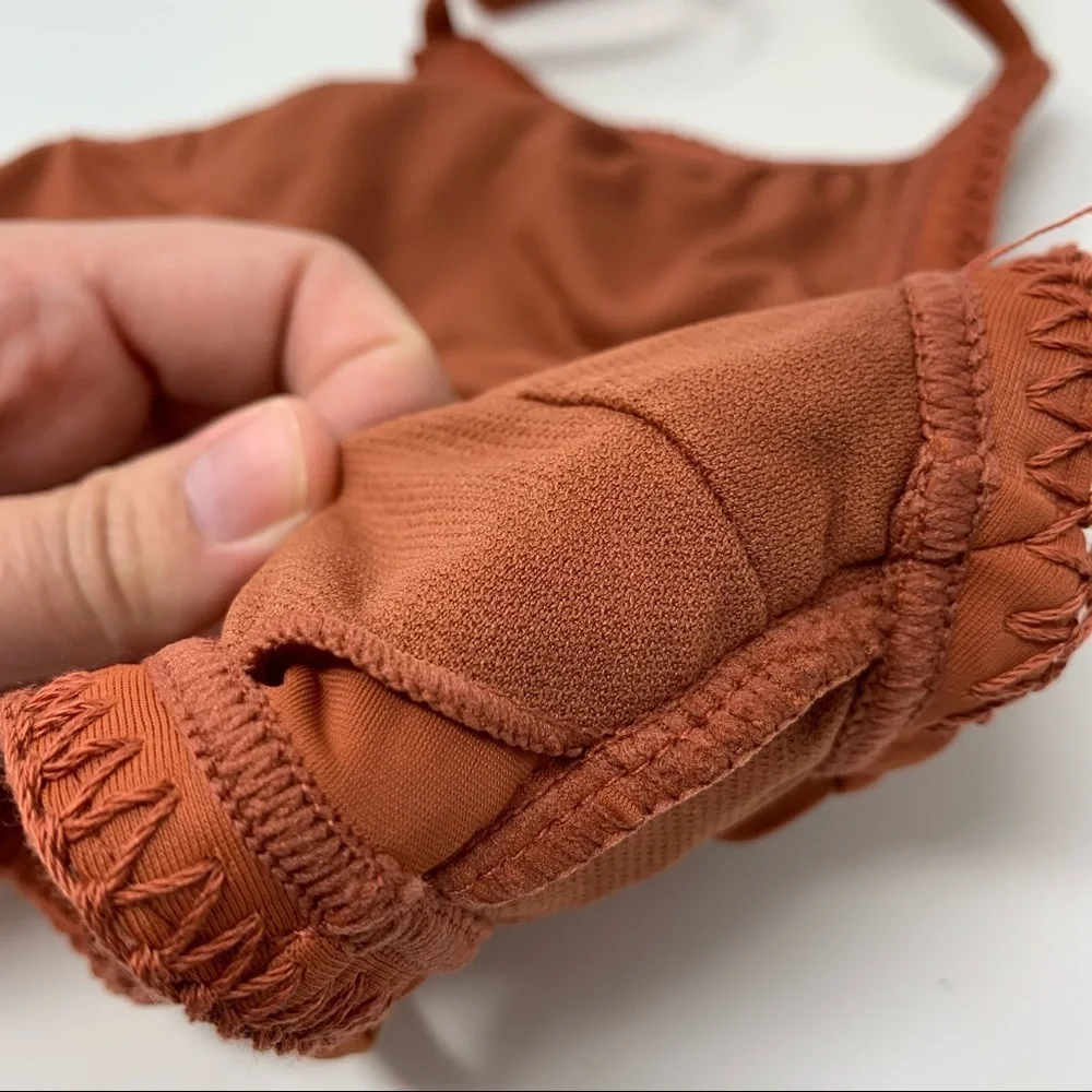 Xhilaration Sienna Crochet High-Neck Bikini Top XS